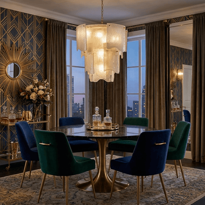 Liora Melted Glass Chandelier