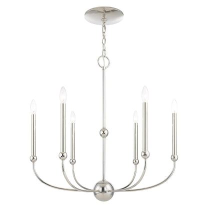 Livex Lighting Cortlandt 6 Light Chandelier Cp413041