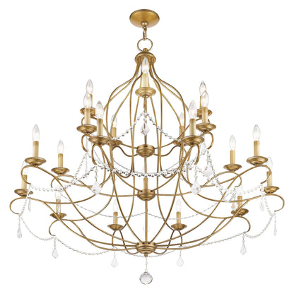Livex Lighting Chesterfield 46 Inch 30 Light Chandelier Cp90304