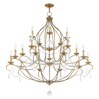 Livex Lighting Chesterfield 46 Inch 30 Light Chandelier Cp90304