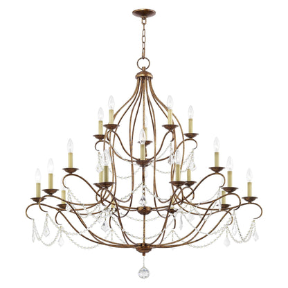 Livex Lighting Chesterfield 46 Inch 30 Light Chandelier Cp90304