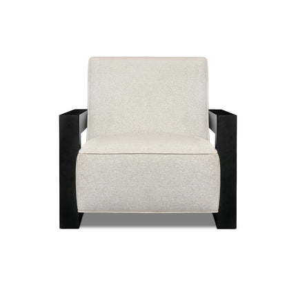 Lofty Armchair Chair with Ottoman