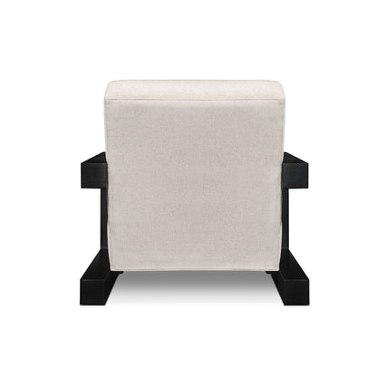 Lofty Armchair Chair with Ottoman
