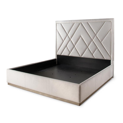 London Leather Velvet Bed