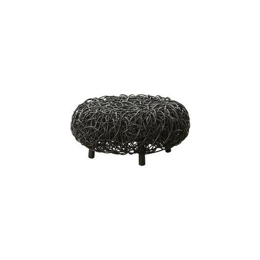 Loop 29.2" Wide Round Footstool Wide Ottoman