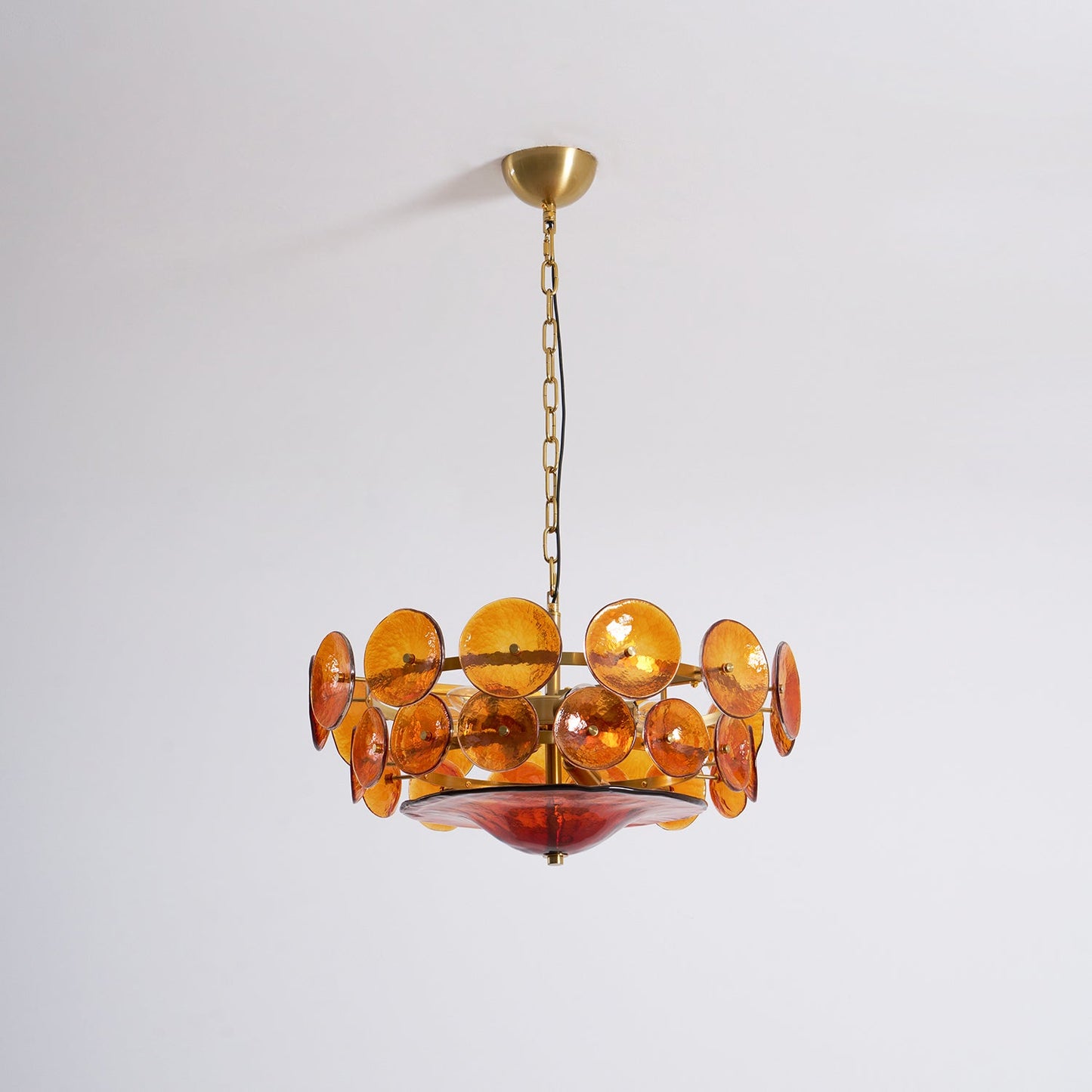 Solaris Disc Glass Chandelier