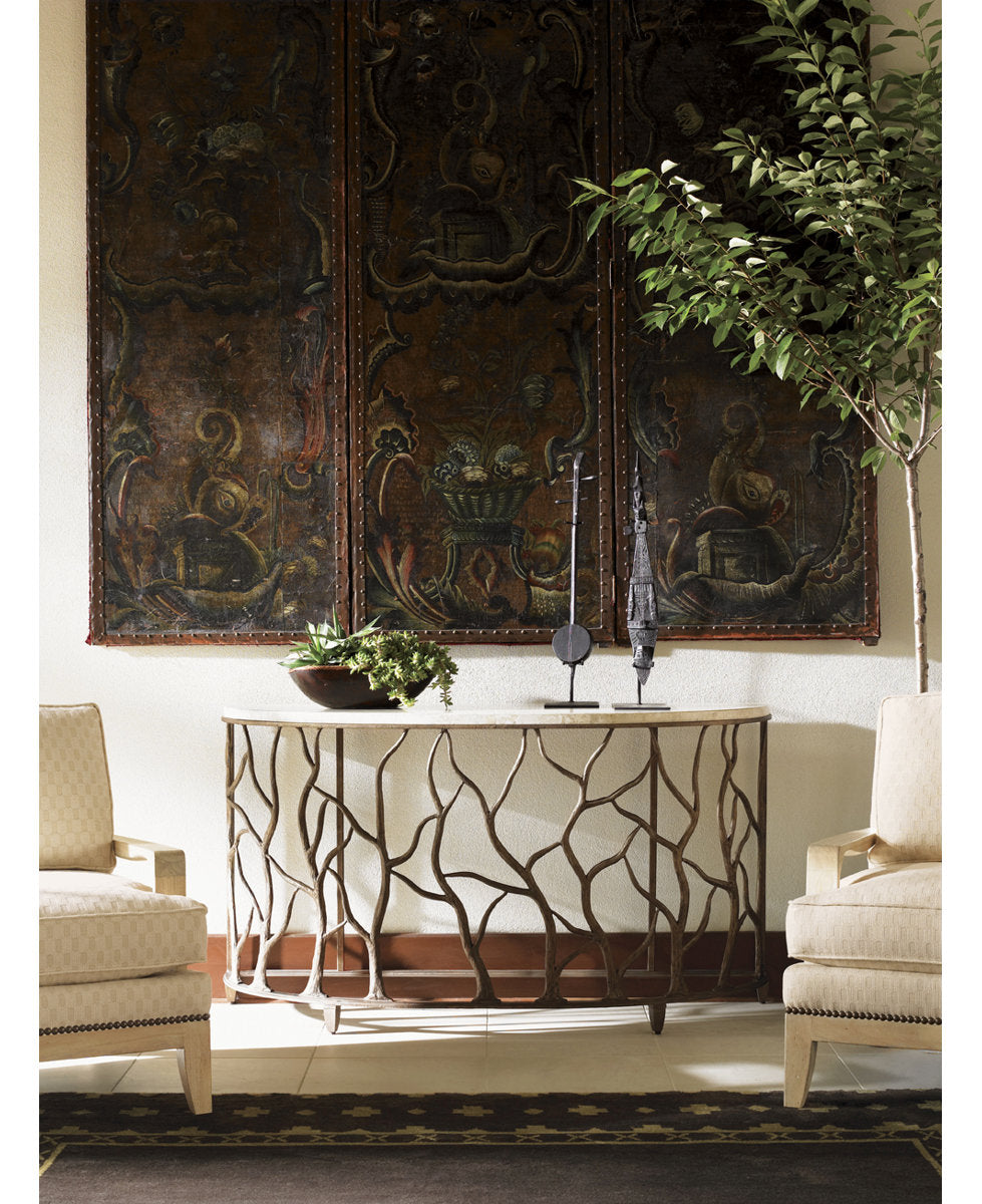 Los Altos Bannister Garden Console Table