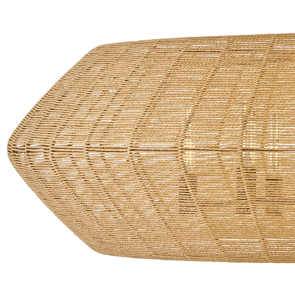 Luca Eight-Light Woven Drum Chandelier by Lisa McDennon
