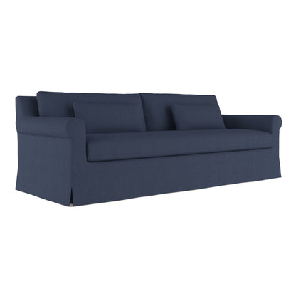 Ludlow Rolled-Arm Skirted Extra Long Sofa
