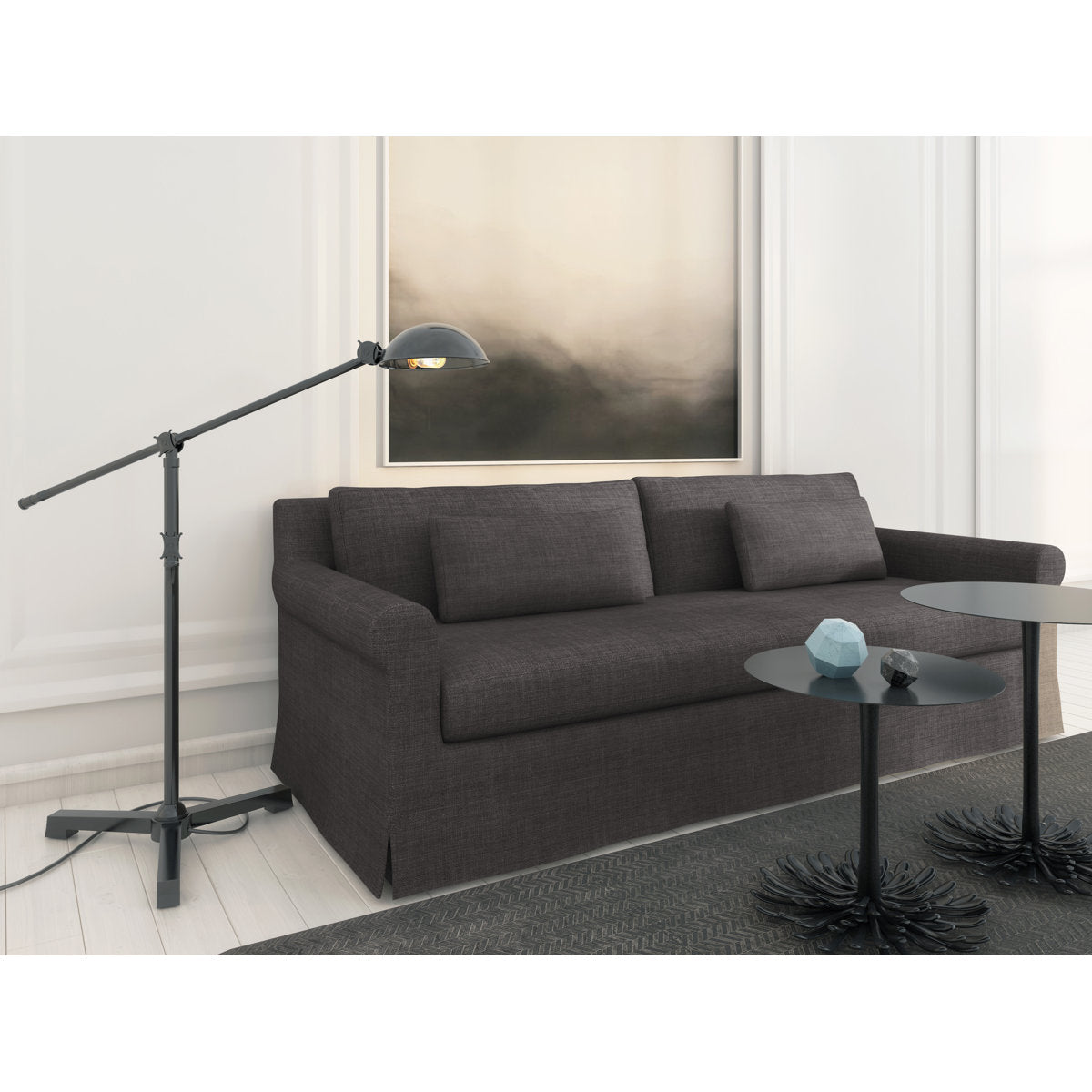Ludlow Rolled-Arm Skirted Loveseat