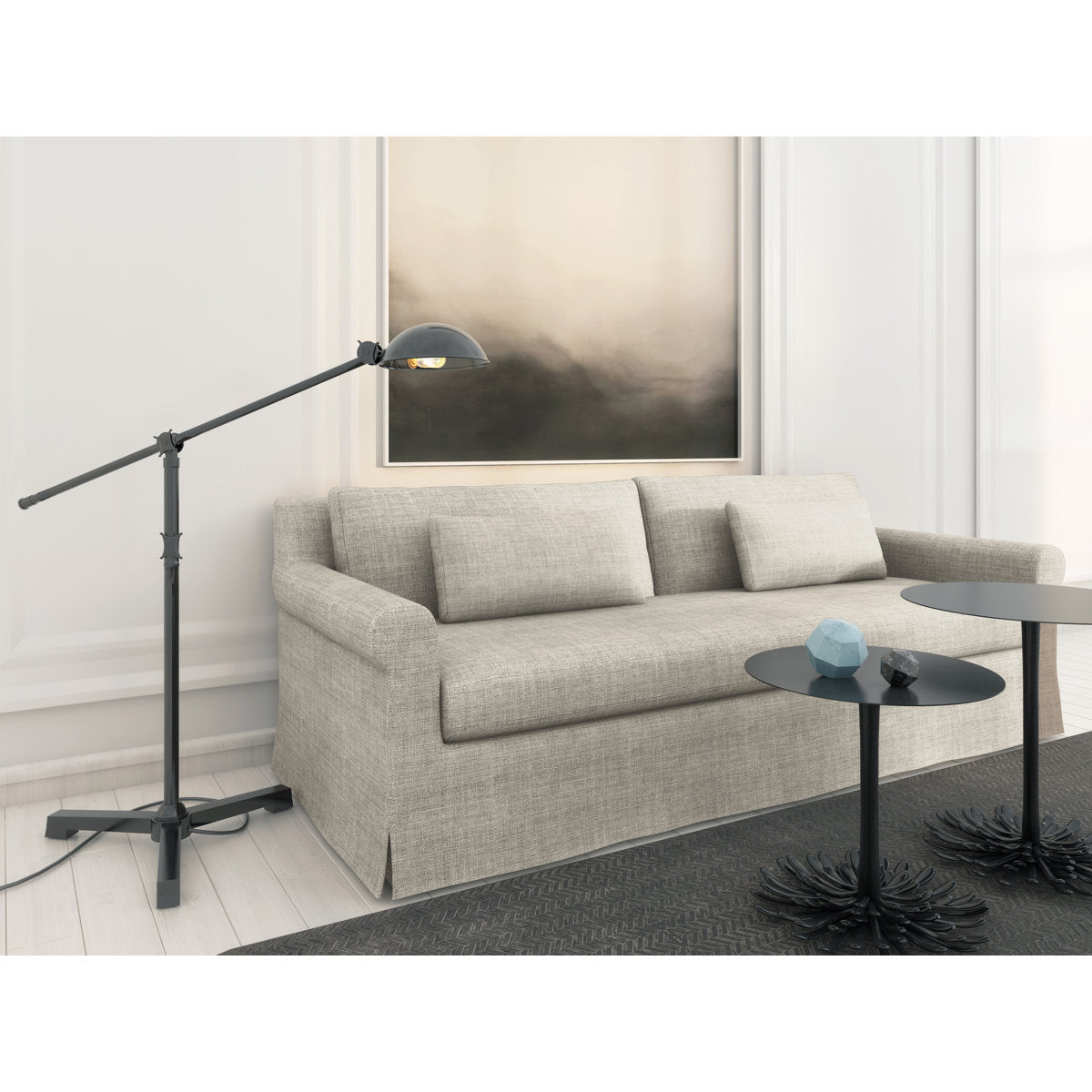 Ludlow Rolled-Arm Skirted Loveseat