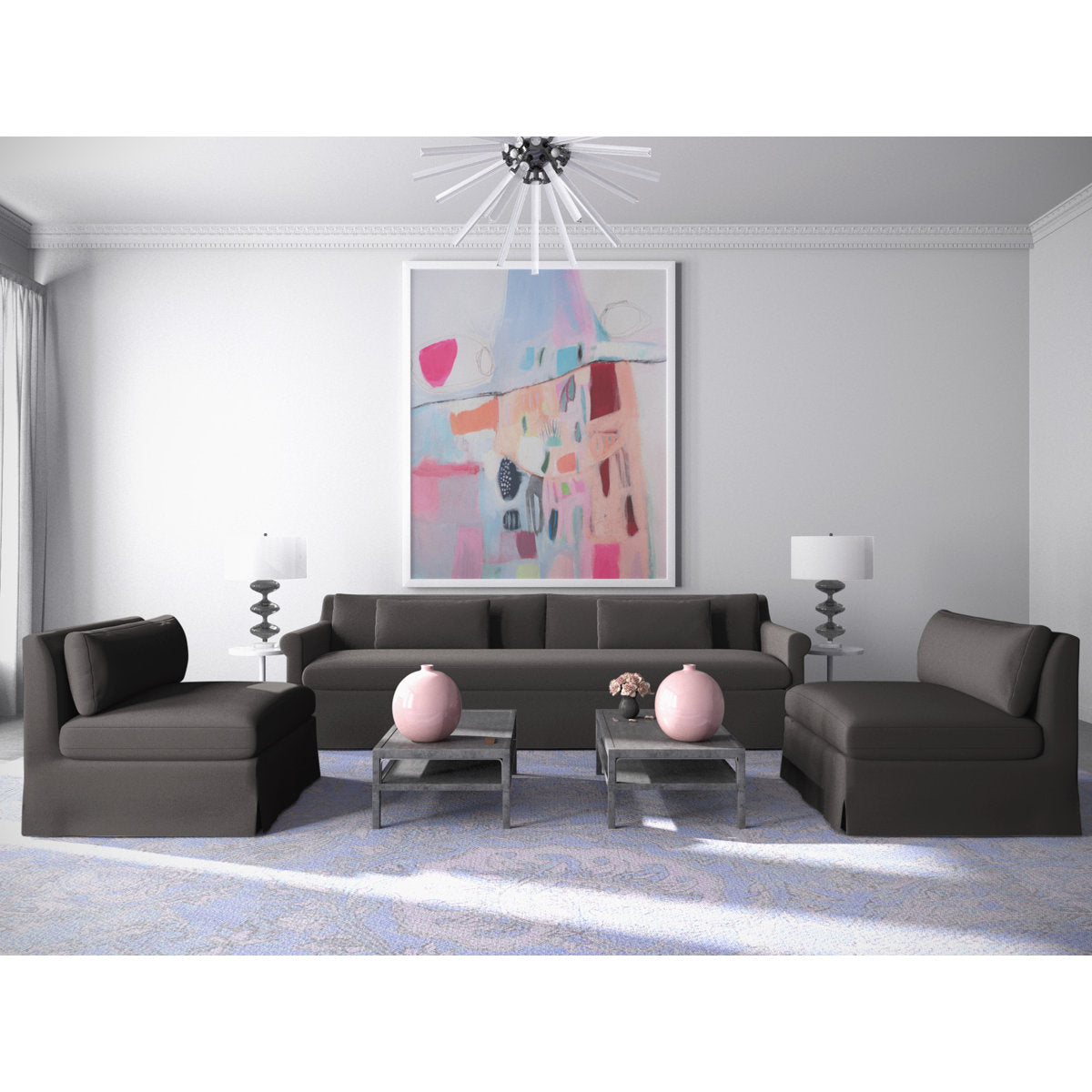 Ludlow Rolled-Arm Skirted Loveseat
