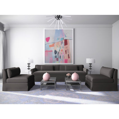 Ludlow Rolled-Arm Skirted Loveseat
