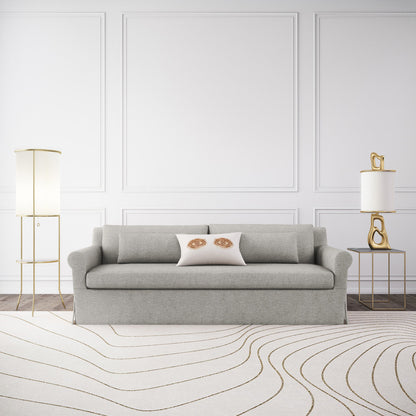 Ludlow Rolled-Arm Skirted Loveseat