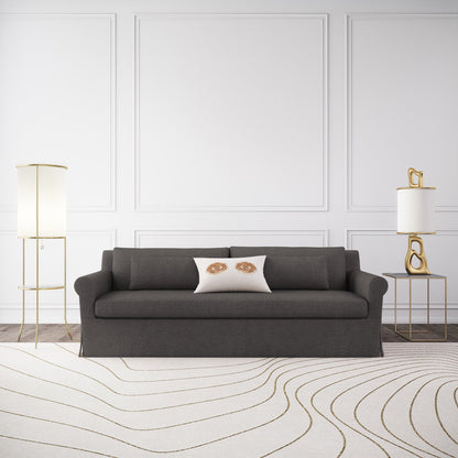 Ludlow Rolled-Arm Skirted Loveseat