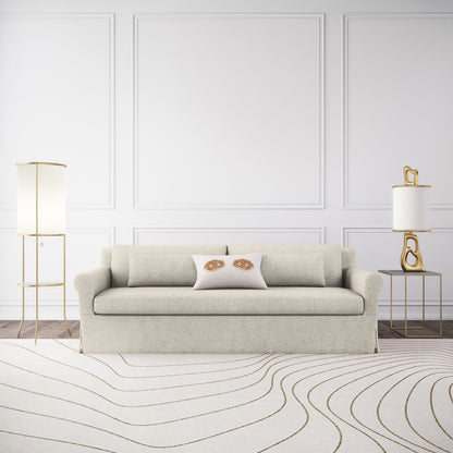 Ludlow Rolled-Arm Skirted Loveseat