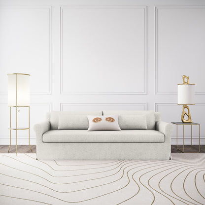 Ludlow Rolled-Arm Skirted Loveseat