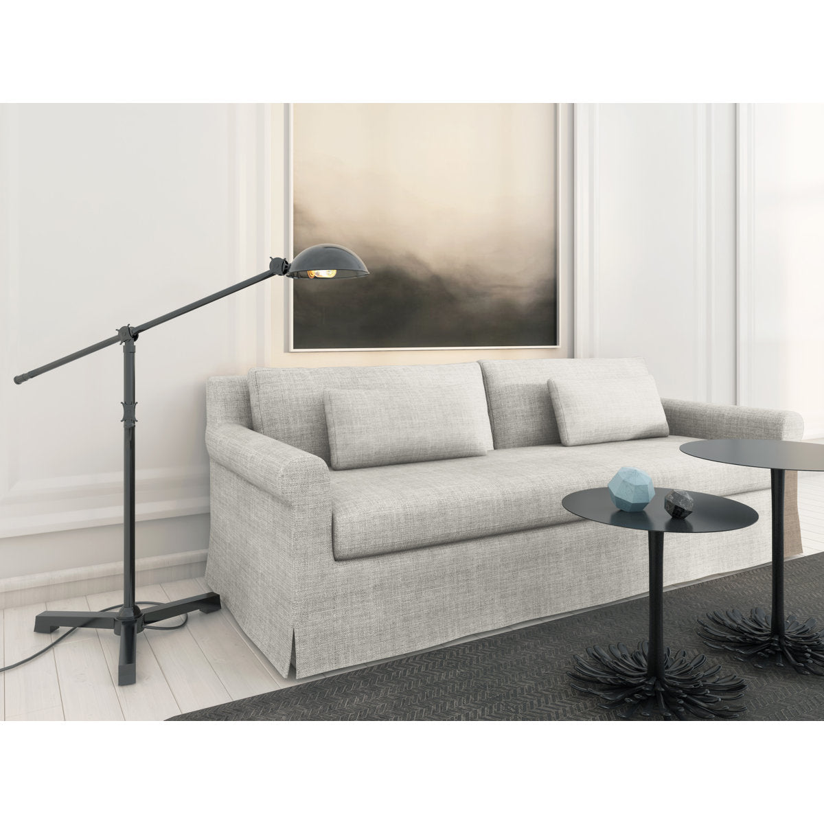 Ludlow Rolled-Arm Skirted Loveseat