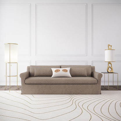 Ludlow Rolled-Arm Skirted Loveseat