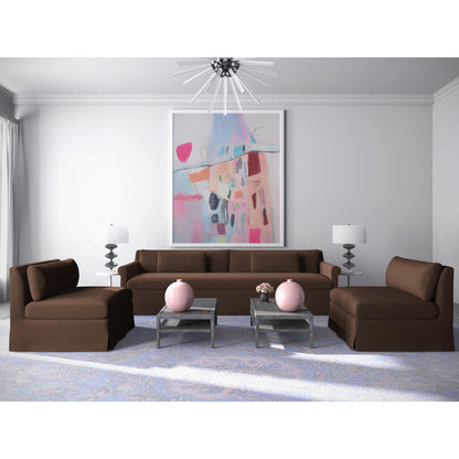 Ludlow Rolled-Arm Skirted Loveseat