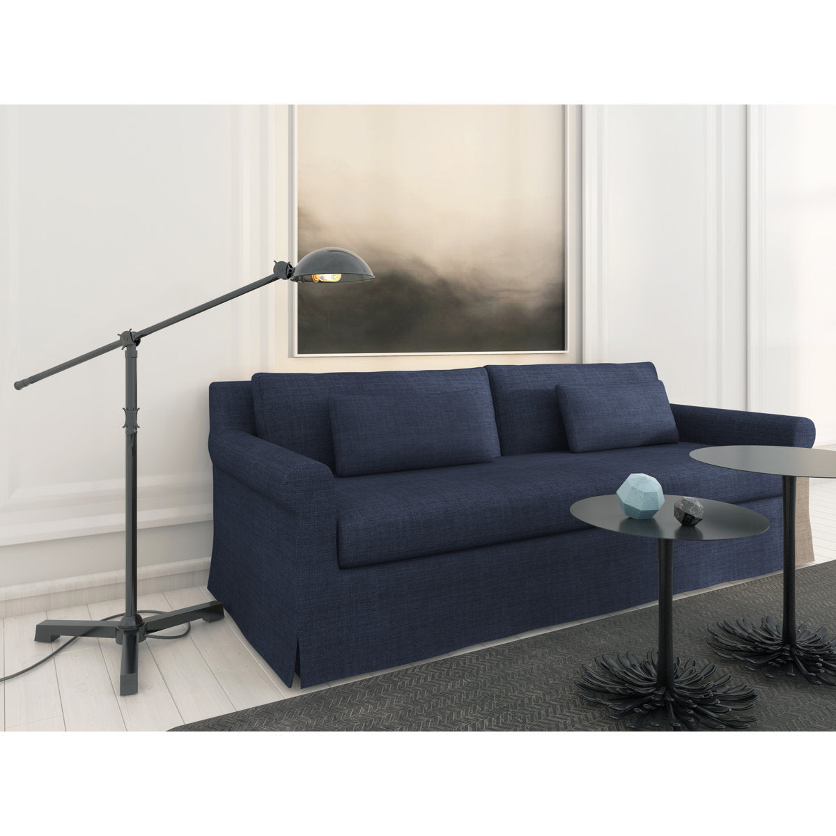 Ludlow Rolled-Arm Skirted Loveseat