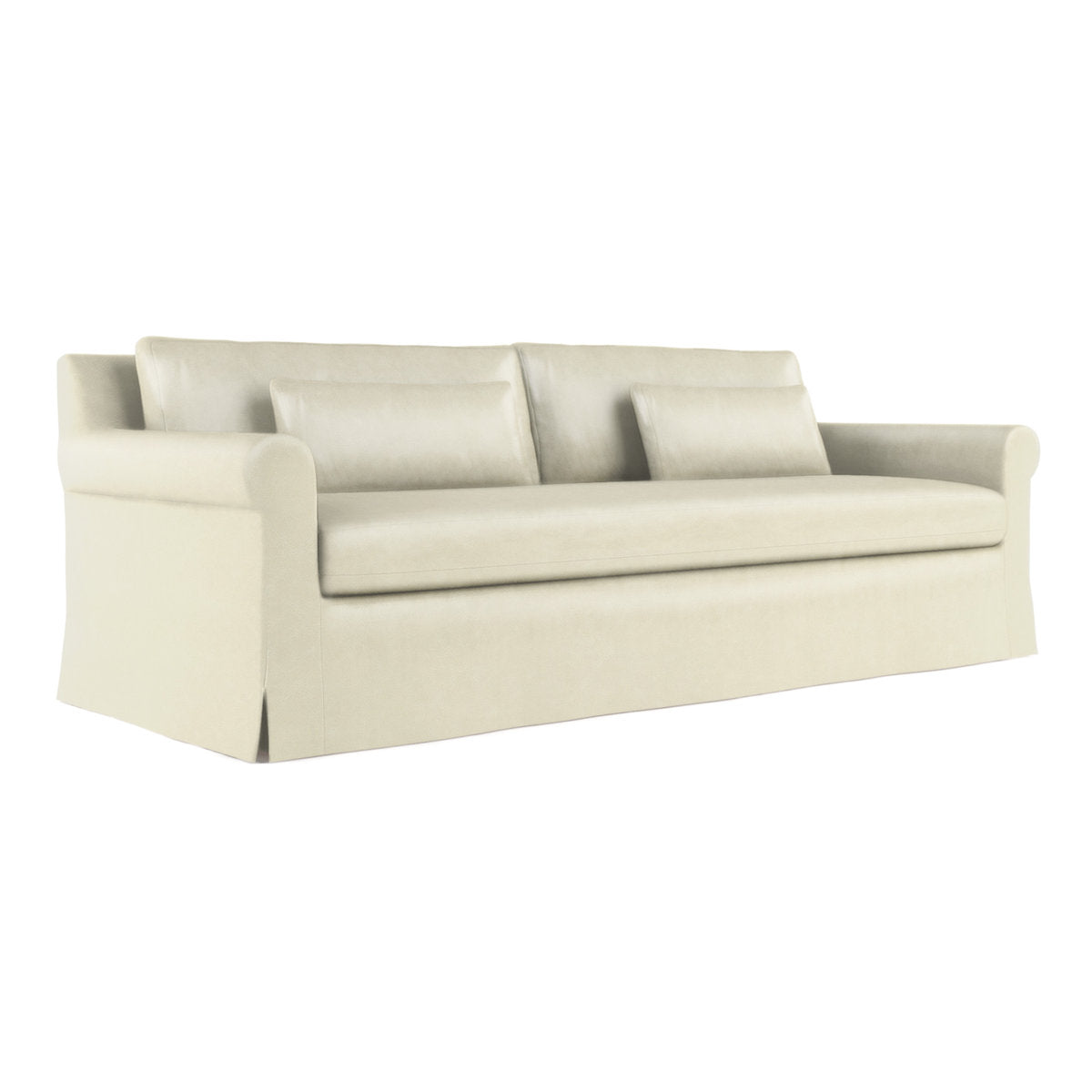 Ludlow Rolled-Arm Skirted Sofa