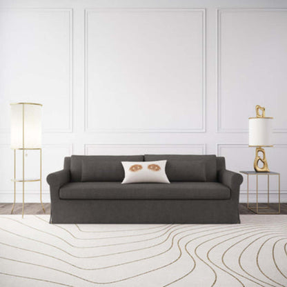 Ludlow Rolled-Arm Skirted Sofa