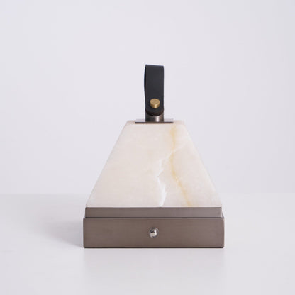 Luma Cube Alabaster Portable Lamp