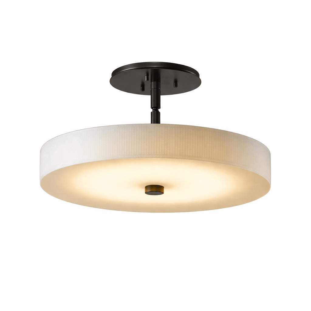 Luma Linen Drum Ceiling Light