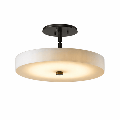 Luma Linen Drum Ceiling Light