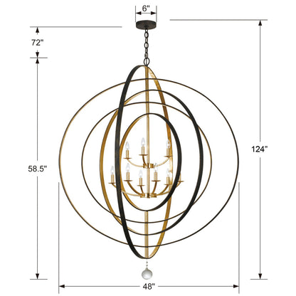 Luna 9 Light Foyer Chandelier