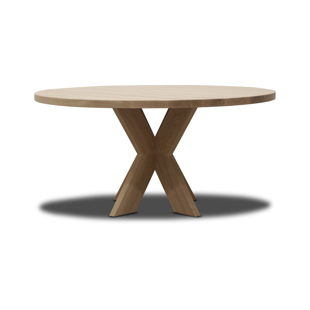 Luna Round Solid Oak Dining Table