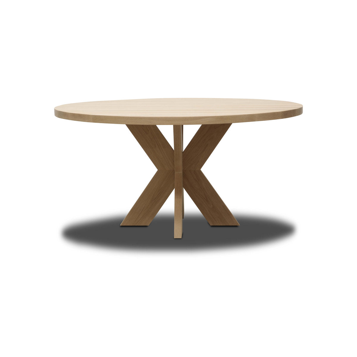 Luna Round Solid Oak Dining Table