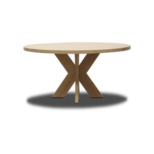Luna Round Solid Oak Dining Table