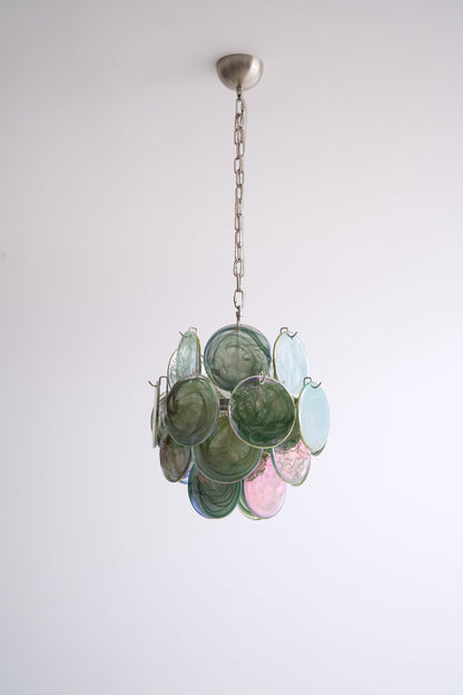 Lunaria Disc Glass Chandelier