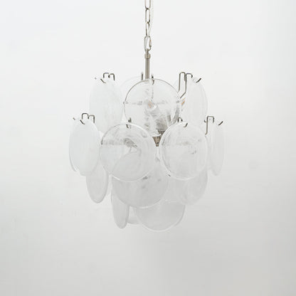 Lunaria Disc Glass Chandelier