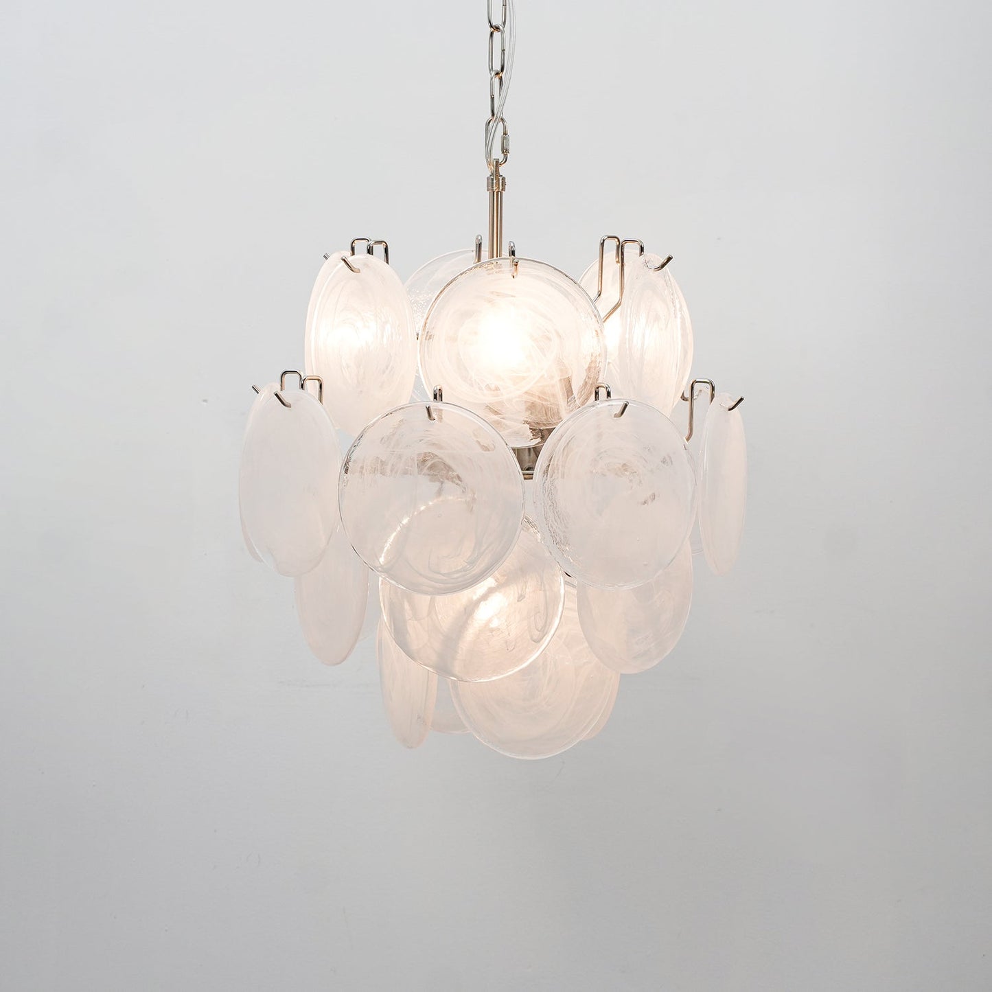 Lunaria Disc Glass Chandelier