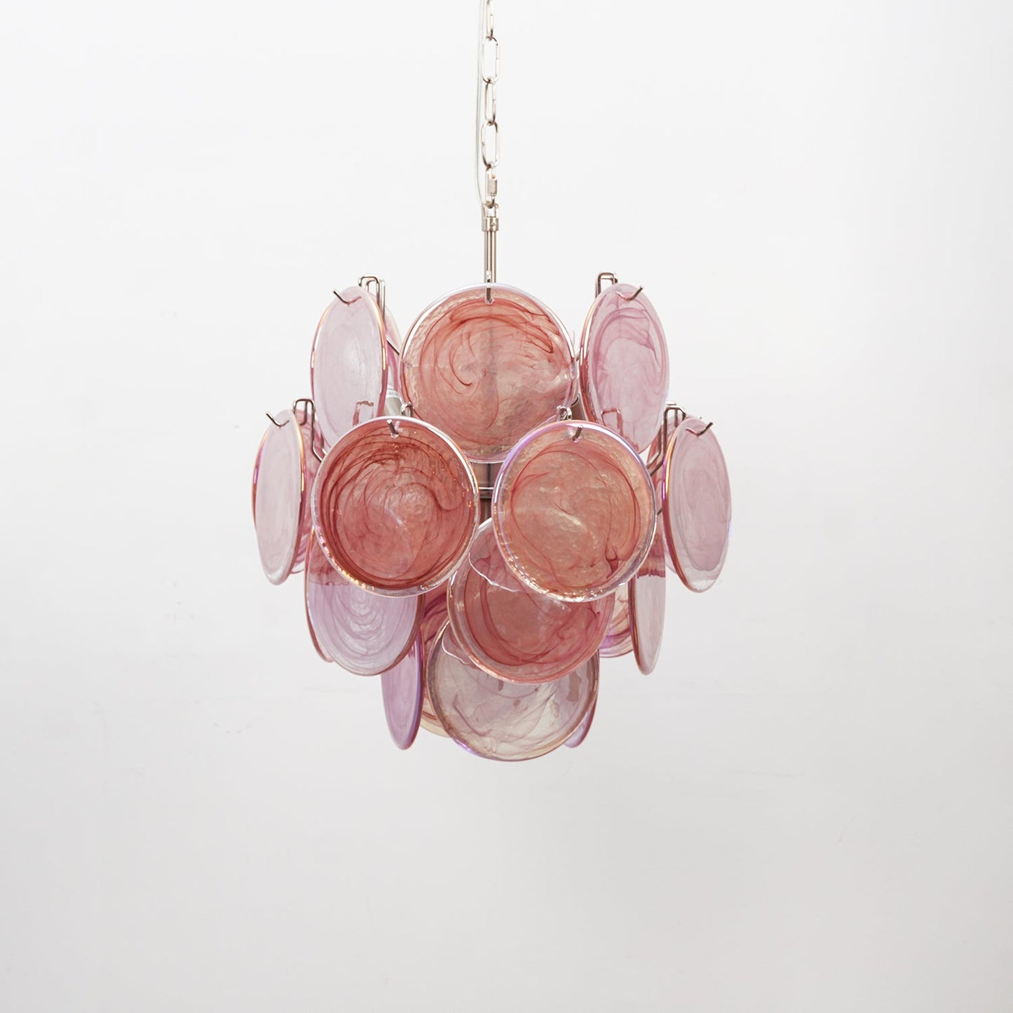Lunaria Disc Glass Chandelier