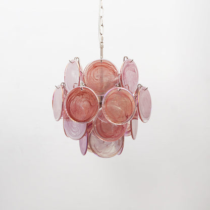 Lunaria Disc Glass Chandelier
