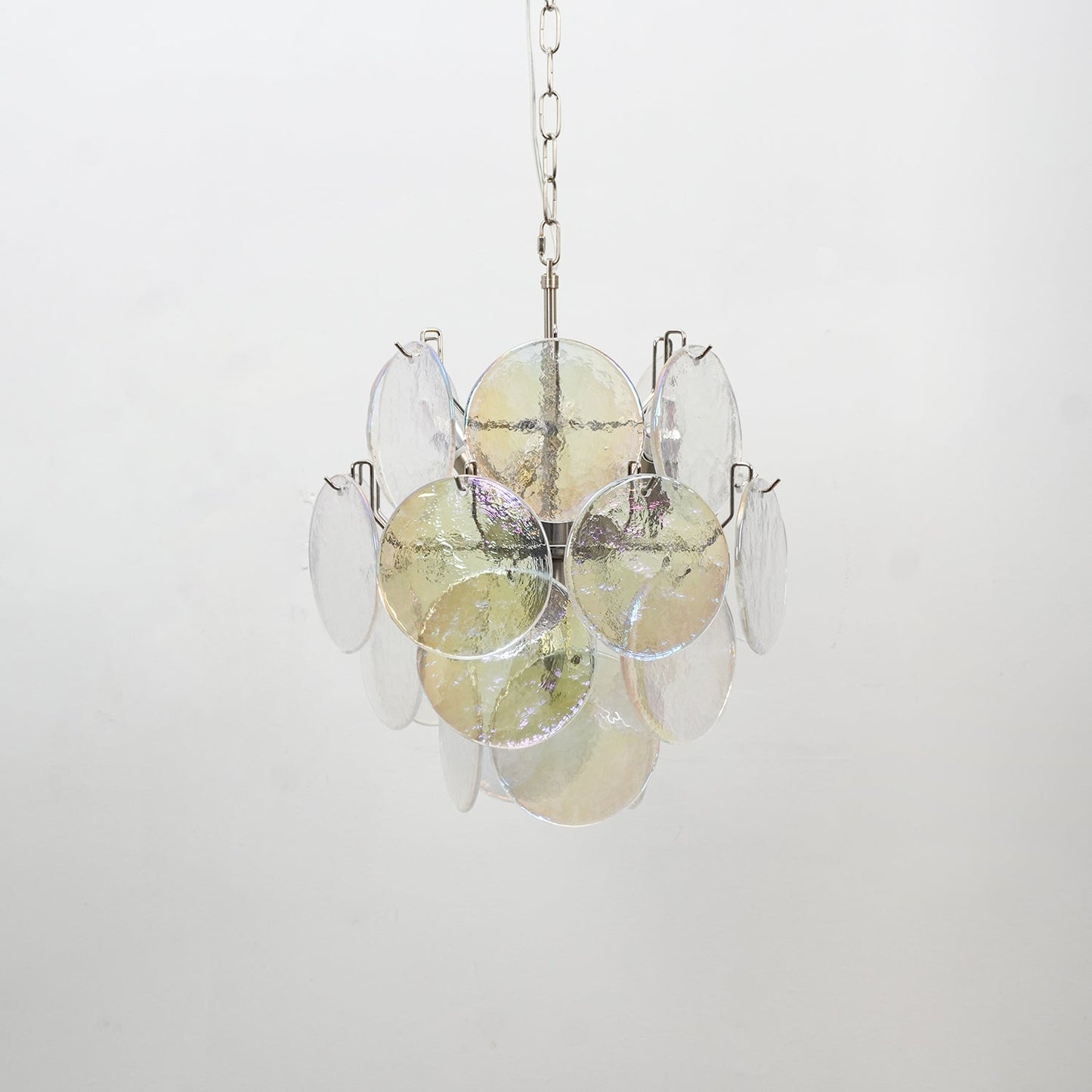 Lunaria Disc Glass Chandelier