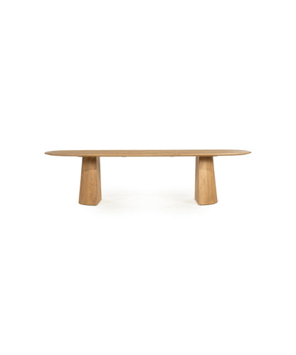 Lune Oval Solid Wood Dining Table