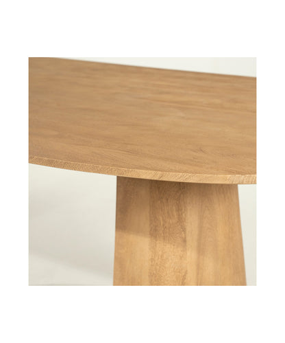 Lune Oval Solid Wood Dining Table