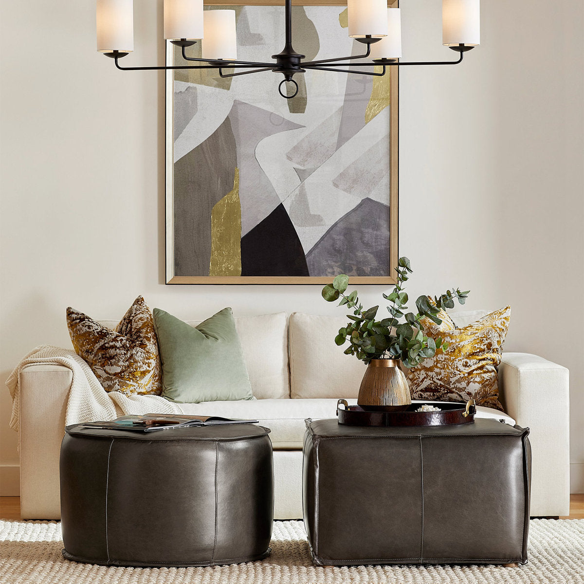 Lusso Square Pouf