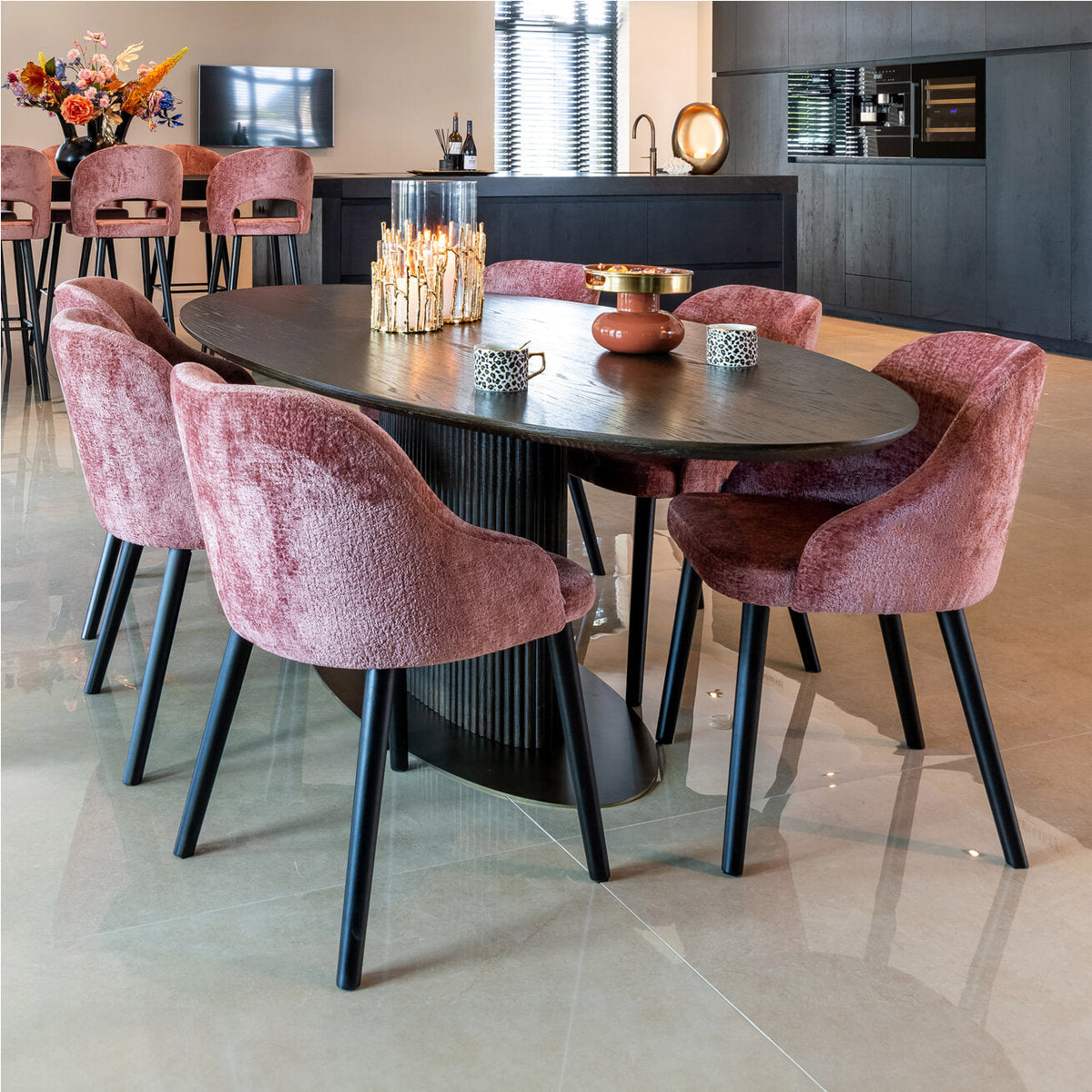 Luxor Oval Solid Oak Dining Table