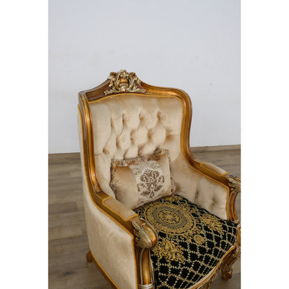 Luxor Tufted Wingback Chair