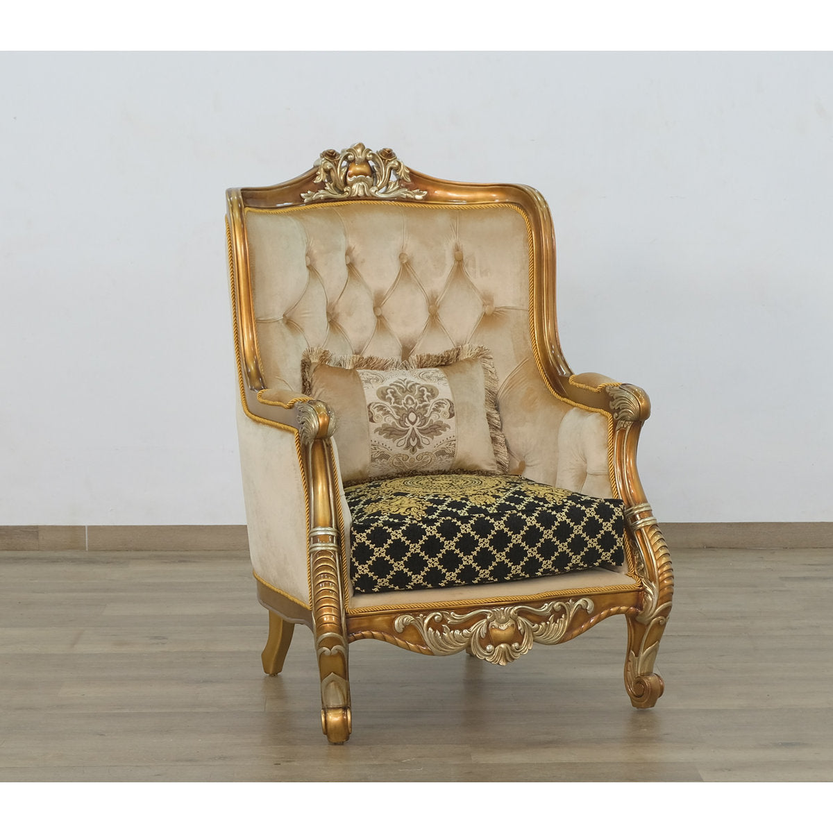 Luxor Tufted Wingback Chair