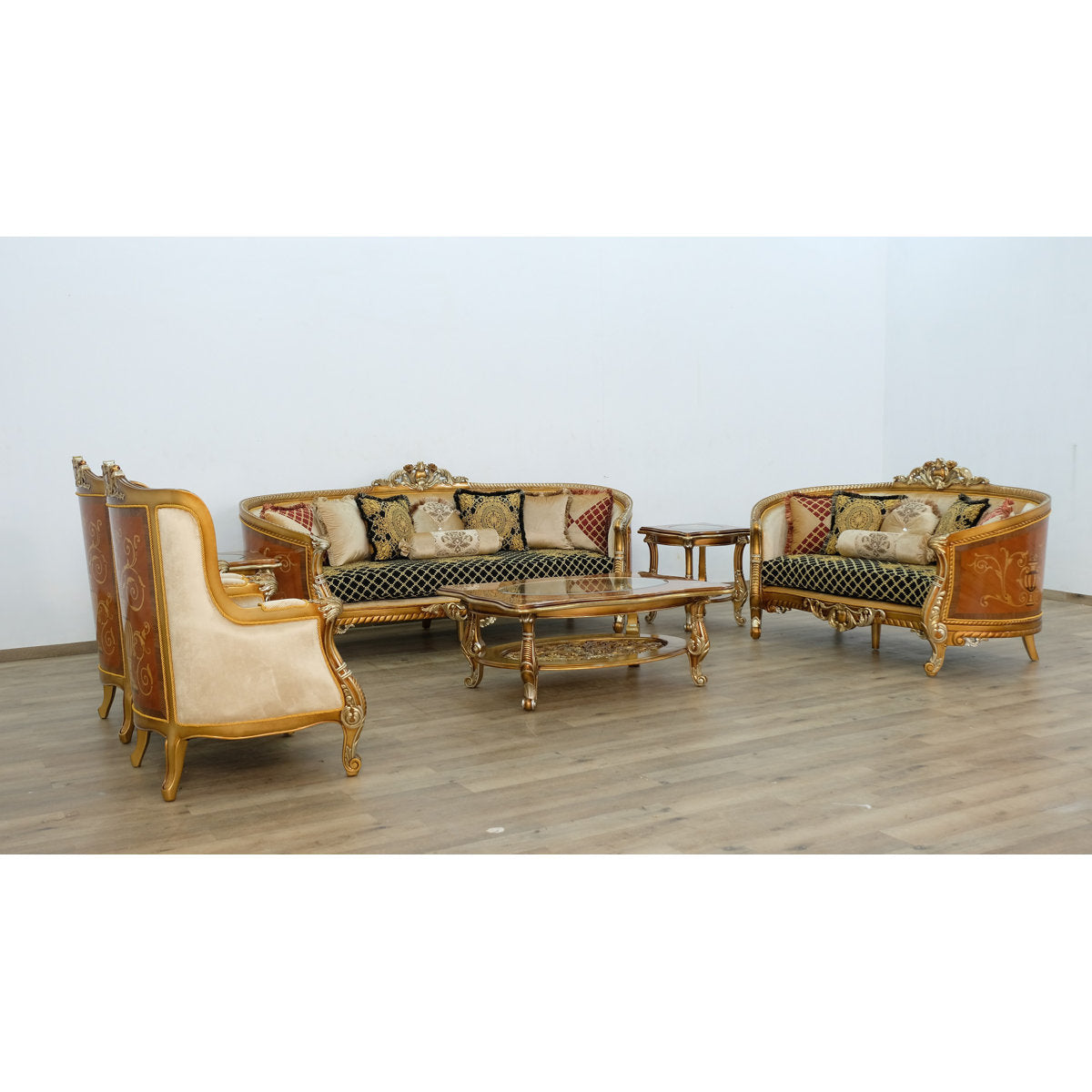Luxor Tufted Wingback Chair