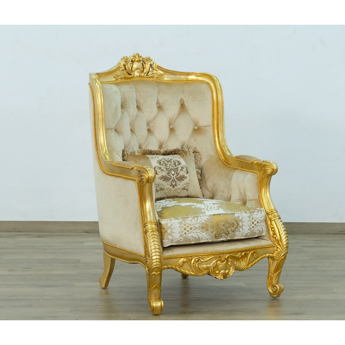 Luxor Tufted Wingback Chair