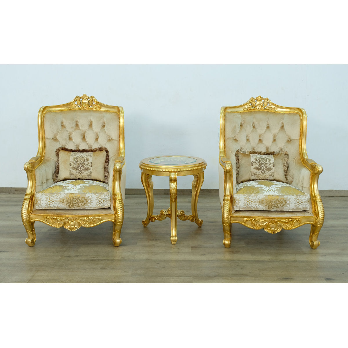 Luxor Tufted Wingback Chair