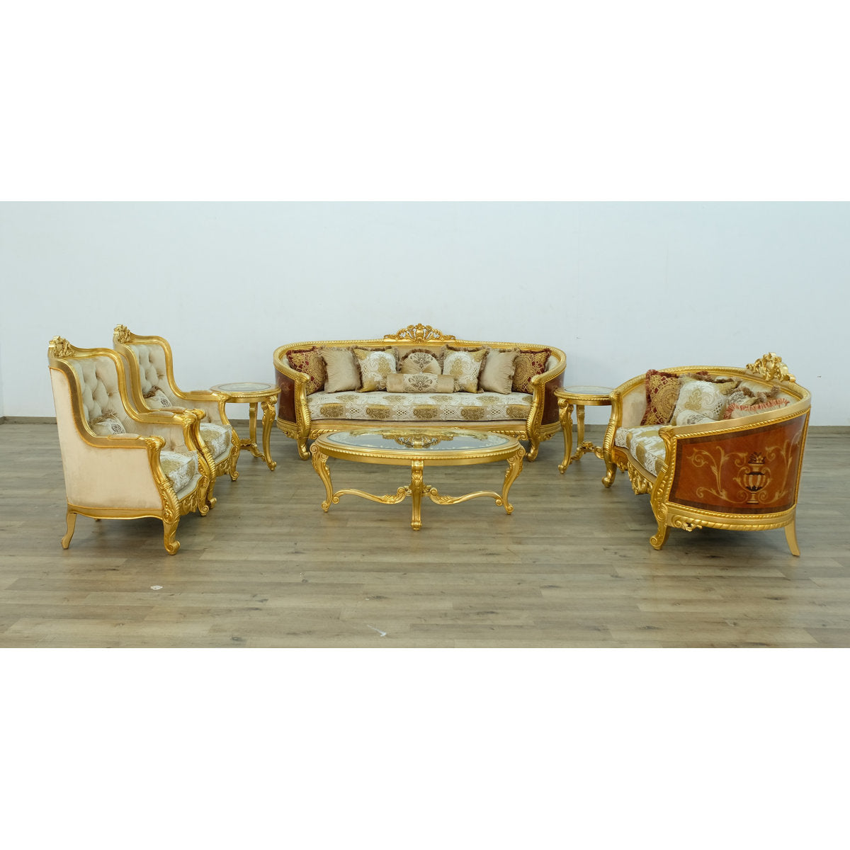 Luxor Tufted Wingback Chair